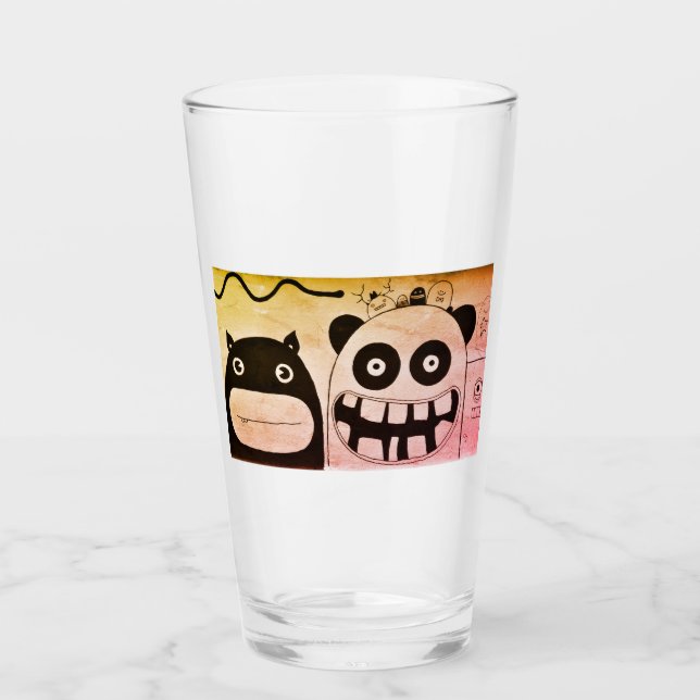 De Pint Copo para beber MONSTRO FELIZ DIY (Frente)