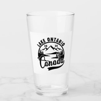 De Pint Copo para Bebida com Gráfico Cênico Preto e Branco