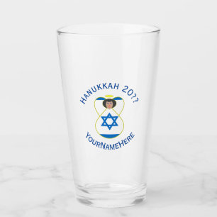 De Pint Copo Personalizado com Anjo do Hanukkah com Bandei
