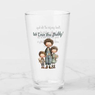 De Pint Copo personalizado do Dia dos Pais para Pai e Filh