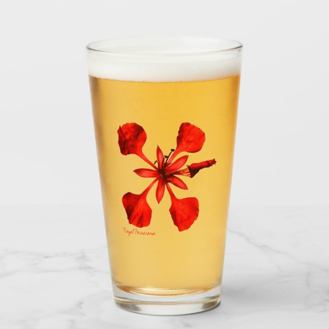 De Pint Copo Royal Poinciana 16 onças (Frente (Preenchido))