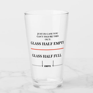 De Pint Seu copo está meio vazio ou meio cheio?