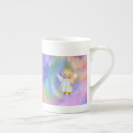 De Porcelana Abençoe a caneca arco-íris dos meninos