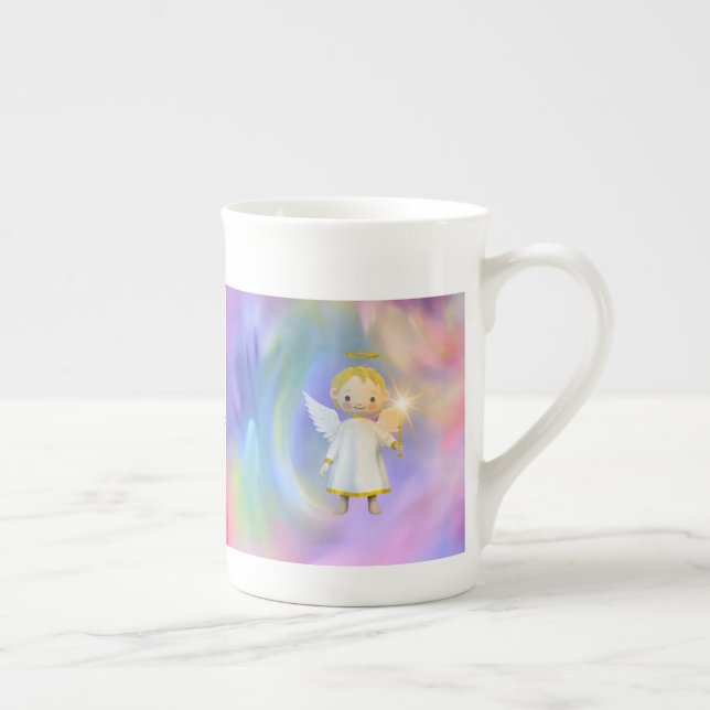 De Porcelana Abençoe a caneca arco-íris dos meninos (Direita)