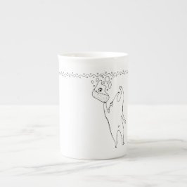 De Porcelana Alcançando a caneca