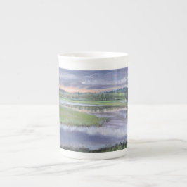 De Porcelana Arroz selvagem e precipitação doce - caneca da