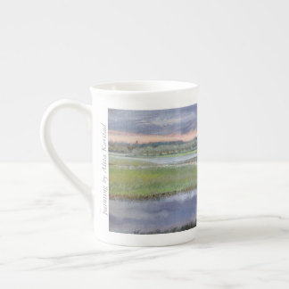 De Porcelana Arroz selvagem e precipitação doce - caneca da