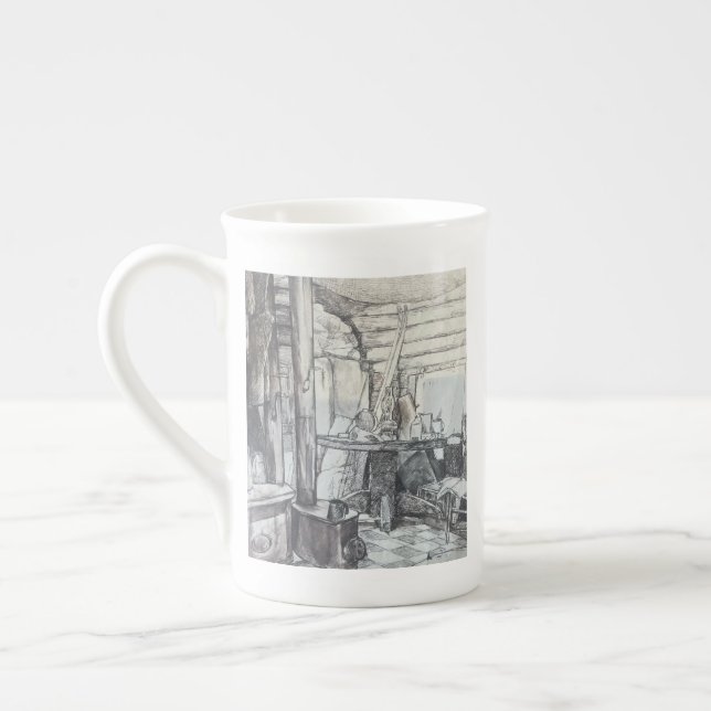 De Porcelana Café está criando caneca (Esquerda)