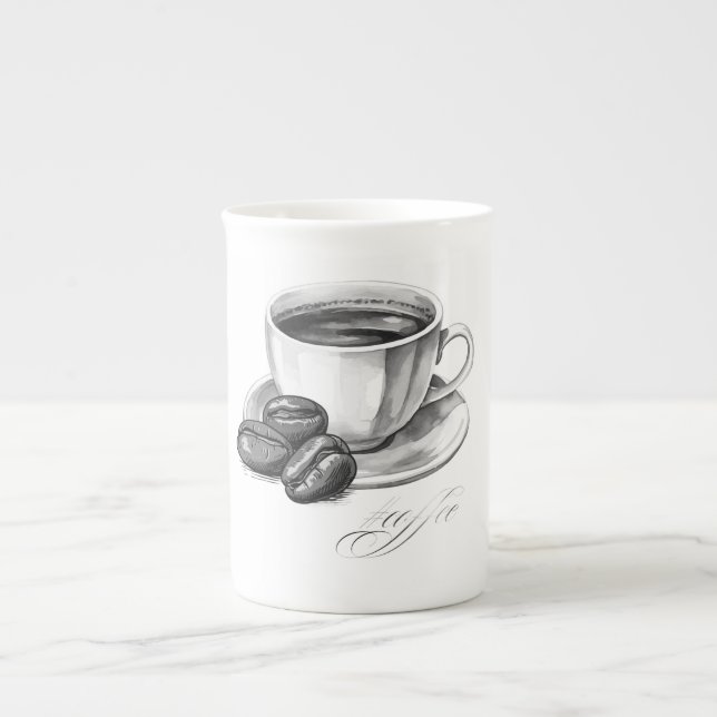De Porcelana caneca (Frente)
