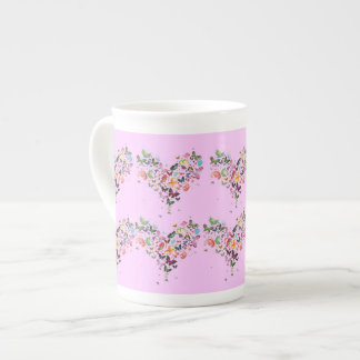 De Porcelana caneca bonito com corações