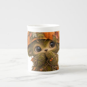 De Porcelana Caneca Criatura Florestal Abobrinha Fofa