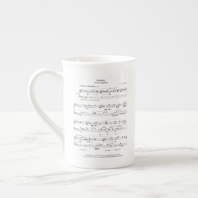 De Porcelana Caneca da composição da viagem (Esquerda)