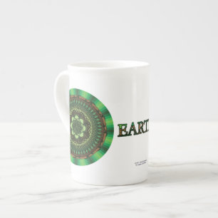 De Porcelana Caneca da especialidade da mandala da terra