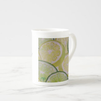De Porcelana Caneca da especialidade - fatias do limão e do