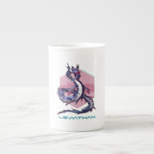 De Porcelana Caneca do dragão do Leviathan