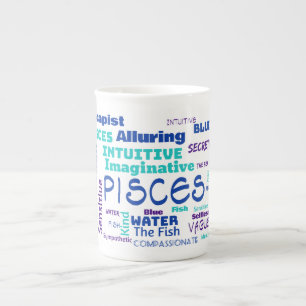 De Porcelana Caneca dos peixes