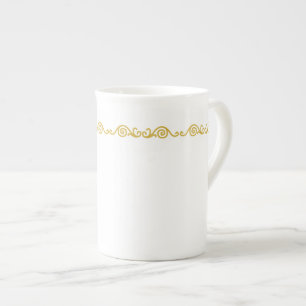 De Porcelana Caneca Dourado da especialidade do trabalho do