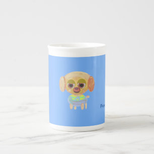 De Porcelana Caneca Especial Azul Claro