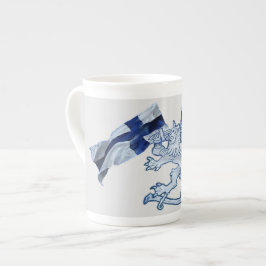 De Porcelana Caneca Especial Brasão do Leão Finlandês