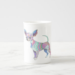 De Porcelana Caneca Especial Chihuahua Vibrante