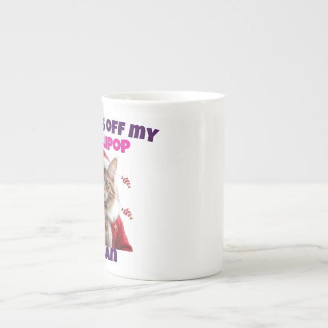 De Porcelana Caneca Especial Natal Gato Doces (Frente)