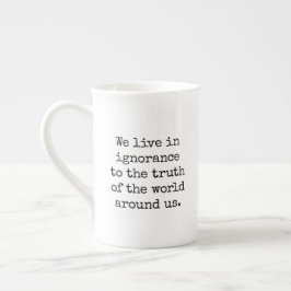 De Porcelana Caneca Especial Vivendo na Ignorância