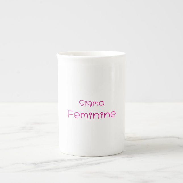 De Porcelana Caneca Feminina Sigma (Frente)
