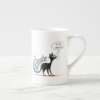 De Porcelana Caneca Gato Engraçado – Missy Miss Catitude