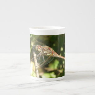 De Porcelana Caneca Libélula em um Galho