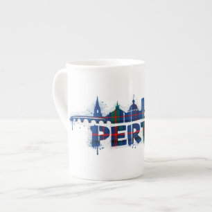 De Porcelana Caneca Xadrez Perth Escócia Escocesa 