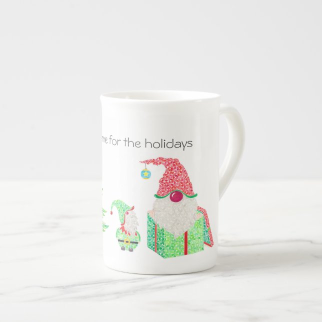 De Porcelana É bom ser Caneca Gnome China (Frente Esquerda)