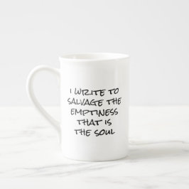 De Porcelana Eu Escrevo Caneca Especializada