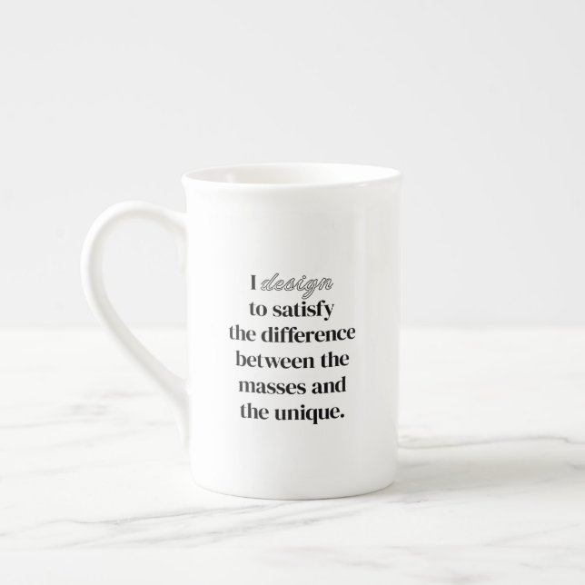 De Porcelana Eu Projeto Caneca Especial (Esquerda)