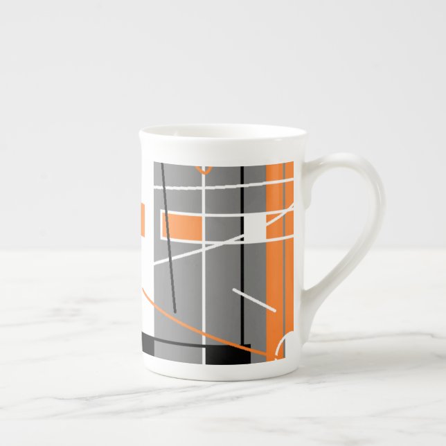 De Porcelana Geometria inspiração Caneca Funky (Direita)