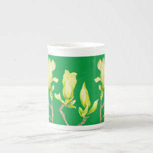De Porcelana Magnésio Amarelo numa caneca chinesa óssea