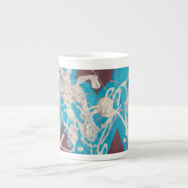 De Porcelana Mundo da caneca da especialidade do amor (Frente)