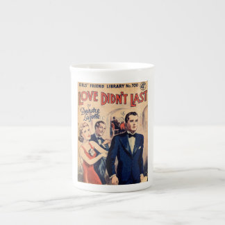 De Porcelana O amor não durou a caneca romance do compartimento