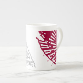 De Porcelana O parasol japonês projetou a caneca