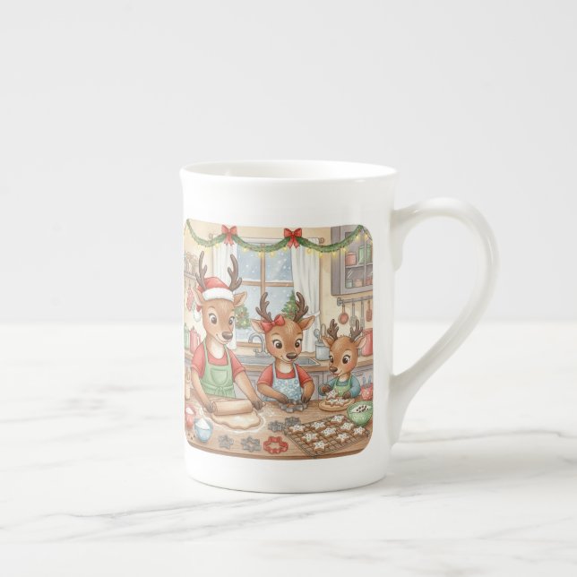 De Porcelana Oh Veado, O Natal Chegou! Caneca (Direita)