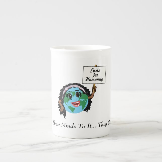 De Porcelana Ondas para a caneca da humanidade (Frente)
