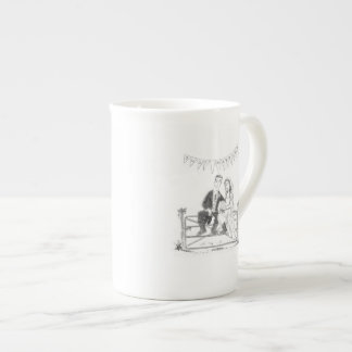 De Porcelana Recem casados que cultiva a caneca