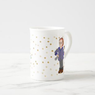 De Porcelana Uma serragem do fazer do dia é nunca caneca