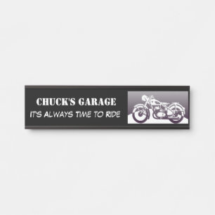 De Porta Placa conhecida da garagem da motocicleta