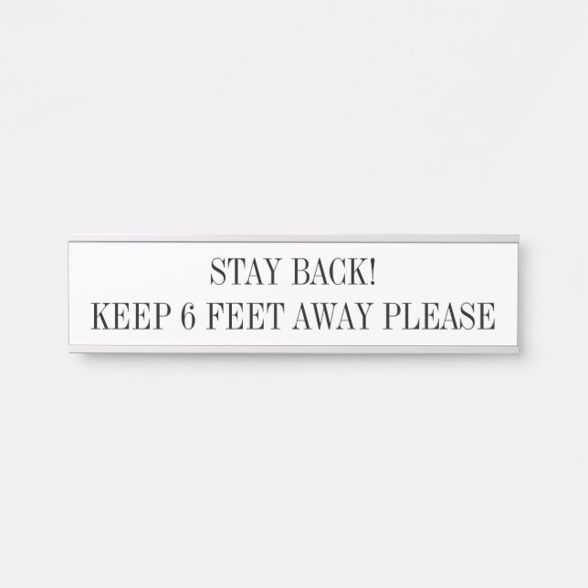 De Porta Tamanho Padrão Nome da Placa da Artesanal (Frente)