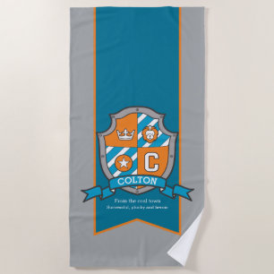 De Praia Os meninos knight a toalha conhecida cinzenta da