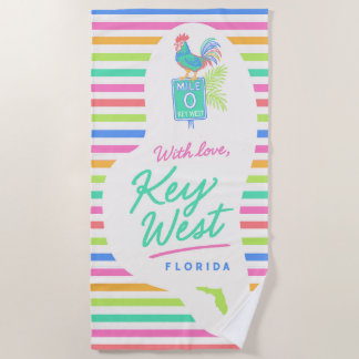 De Praia Toalha Com Amor Key West