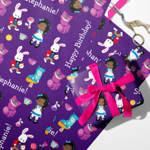 De Presente Black Alice maravilha do País das Maravilhas Papel