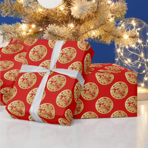 De Presente Dourado Ano do Tigre Cortado em Papel Chinês Esco