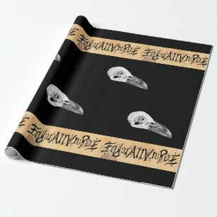 De Presente Edgar Allan Poe Ambigram Envolvendo Papel