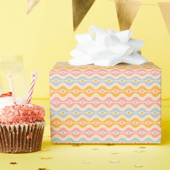 De Presente Esfregando papel para o Natal no estilo retrô. (Festa de aniversário)